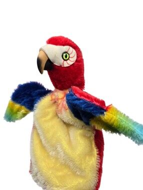 Vintage Steiff Mohair Lora Parrot German Hand Puppet